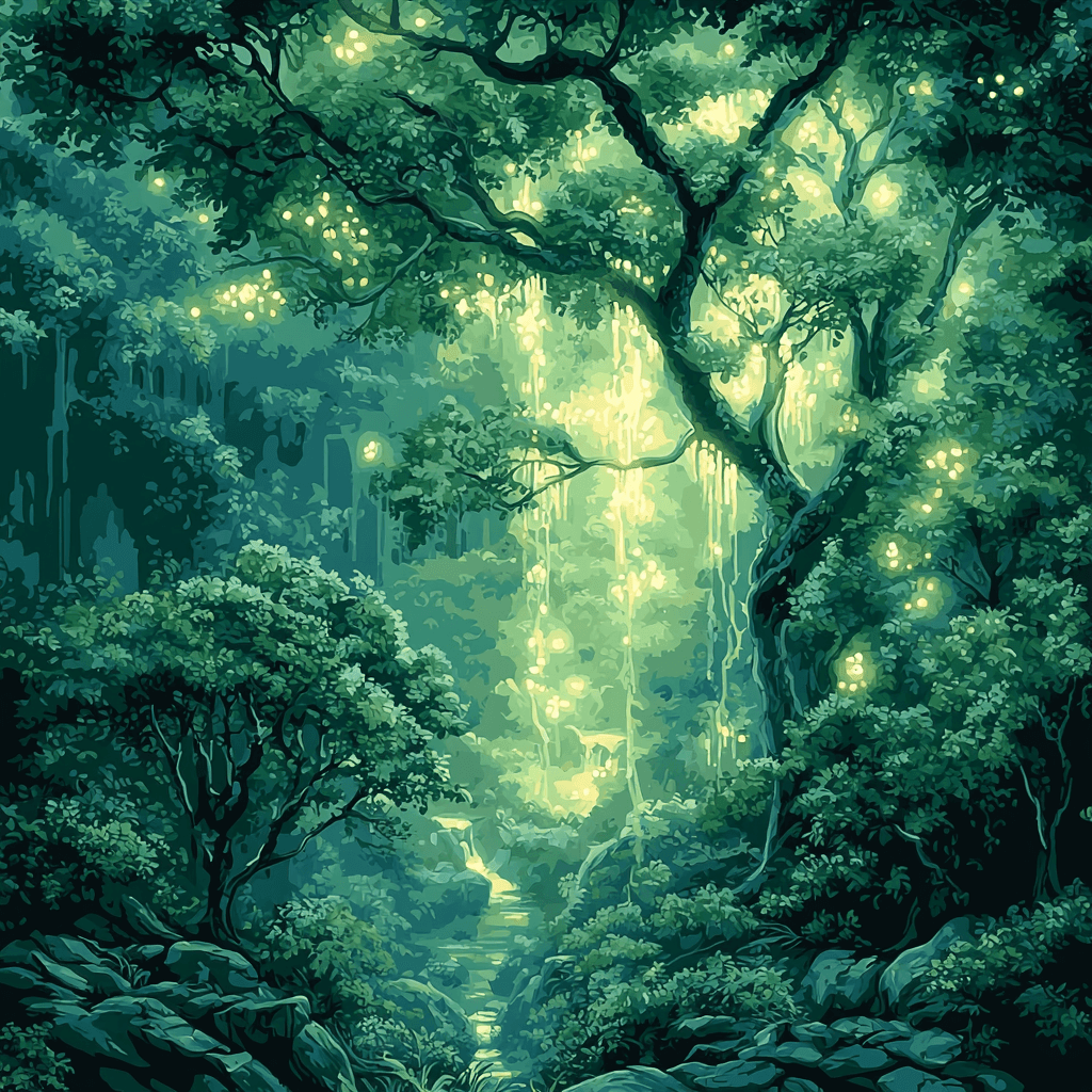 William Blake Inspired Sacred Grove Painting By Numbers Kit