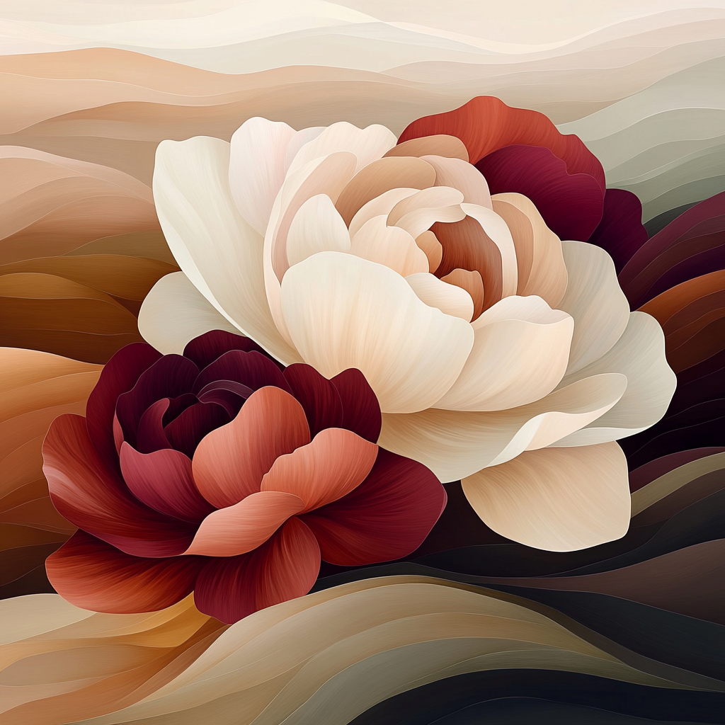 Georgia OKeeffe Inspired Desert Flowers Paint by numbers kits