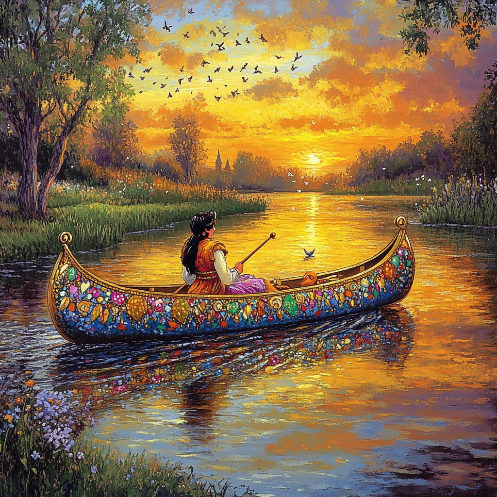 Prince Naveen Royal Canoe DIY paint by numbers