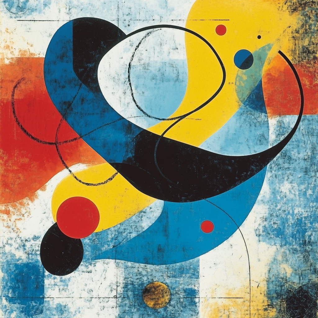 Joan Miro Inspired Harmony Of Color And Form Paint by numbers kits