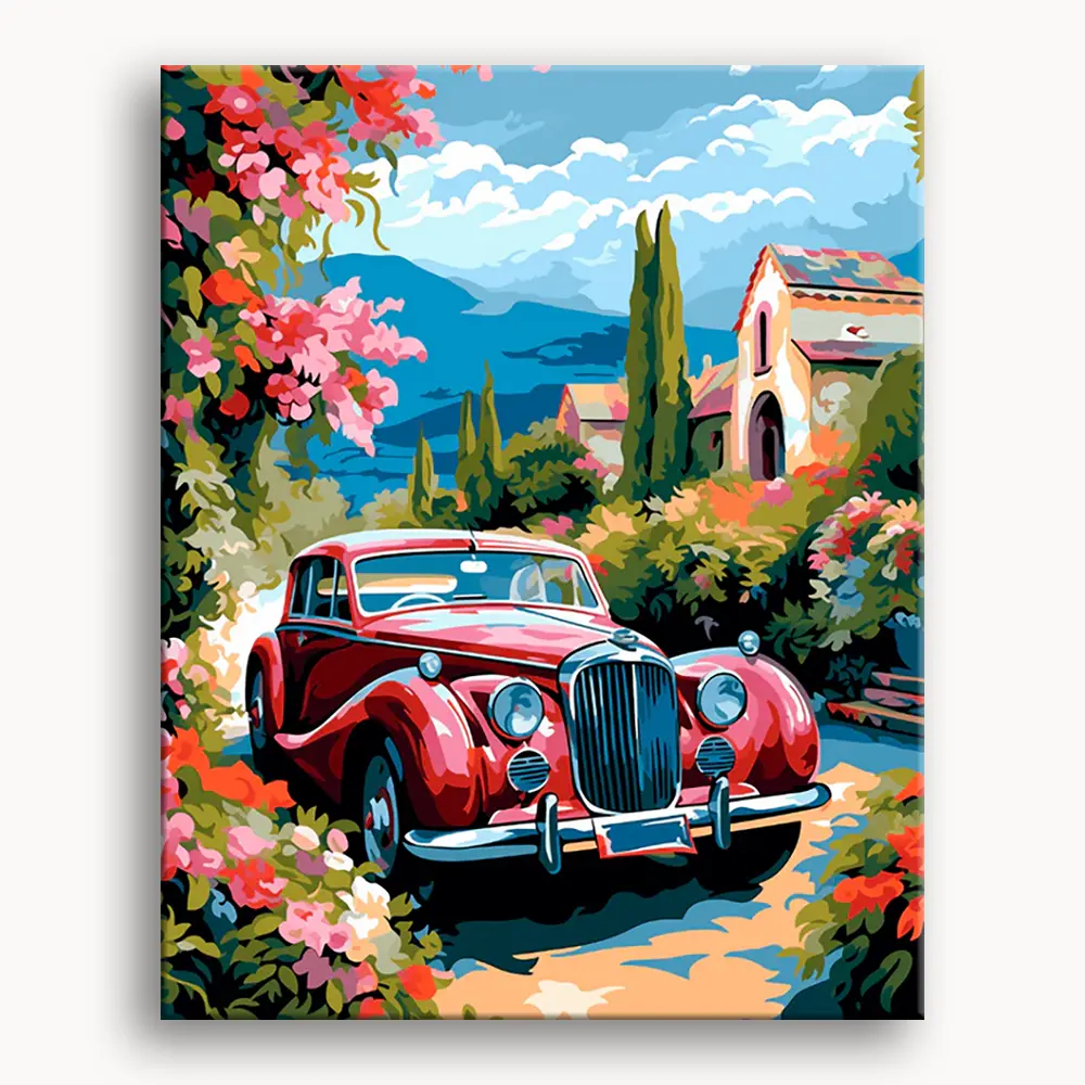 Happy Painting Exclusive DIY Paint by Number Kit Stress Relief Relaxation Toys Beginner Painting Kits Handicrafts with Lions Flowers & Birds Designs