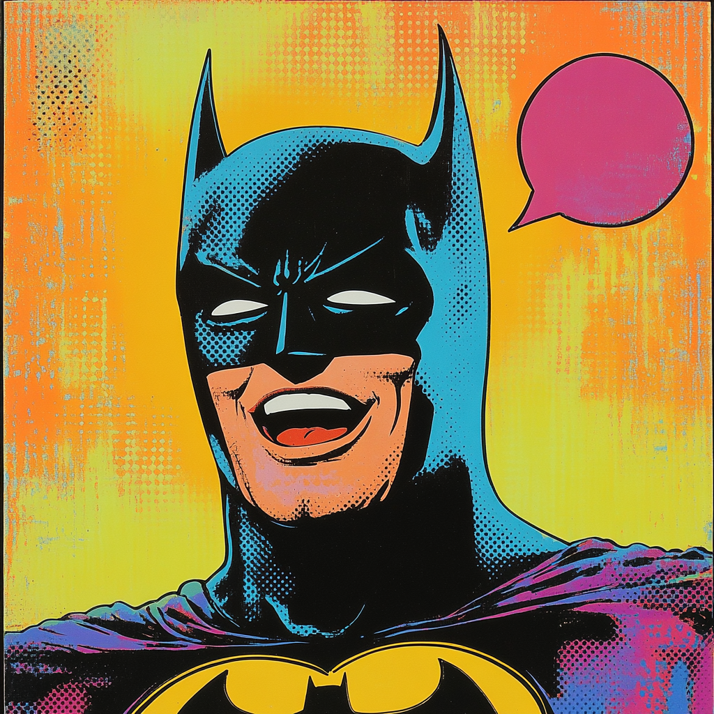 Roy Lichtenstein Inspired Comic Hero paint by numbers