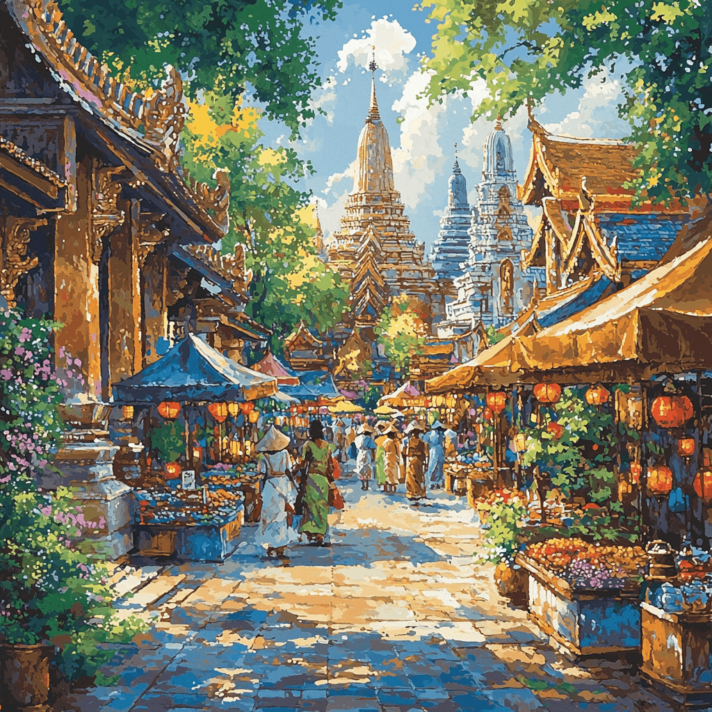 Chiang Mai's Old City DIY Paint By Numbers