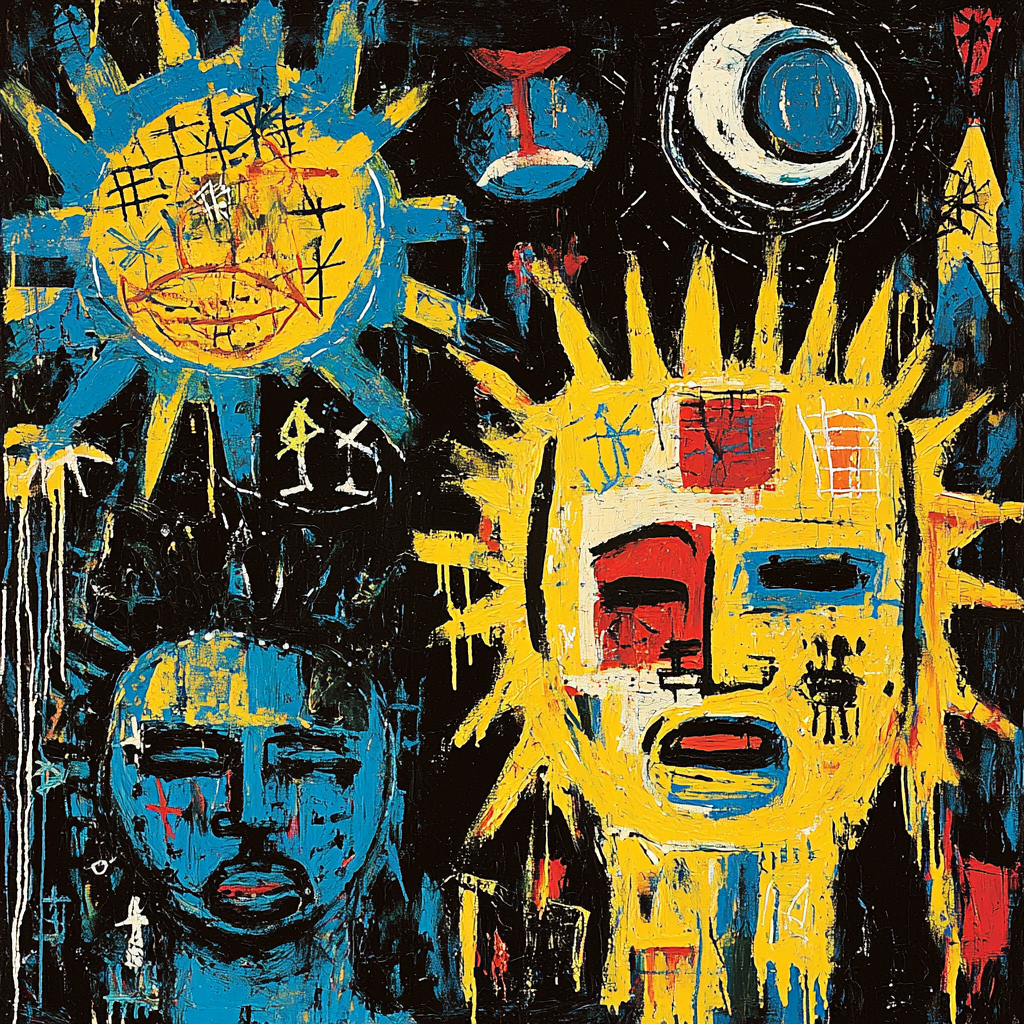 Jean-Michel Basquiat Inspired Whispers Of Culture Paint By Numbers