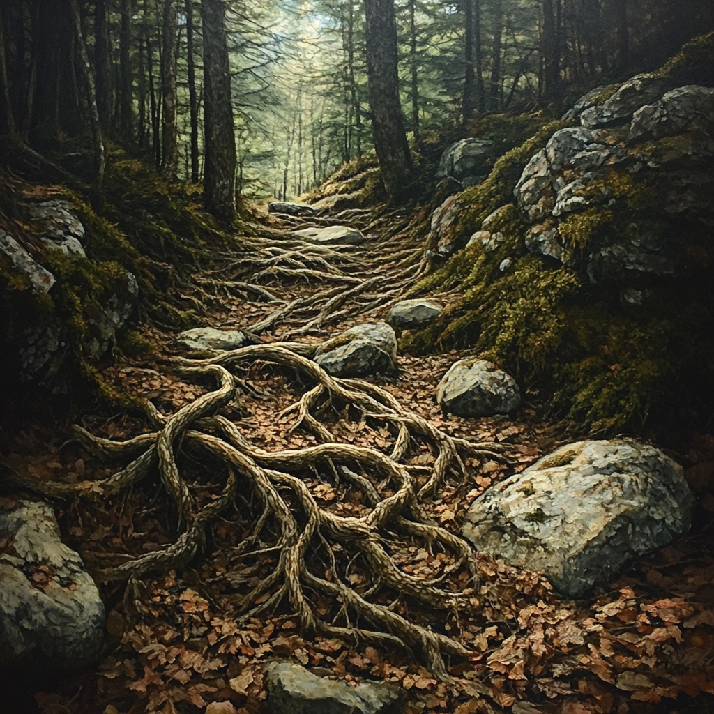 Arthur Lismer Inspired Tangled Undergrowth Study Number painting