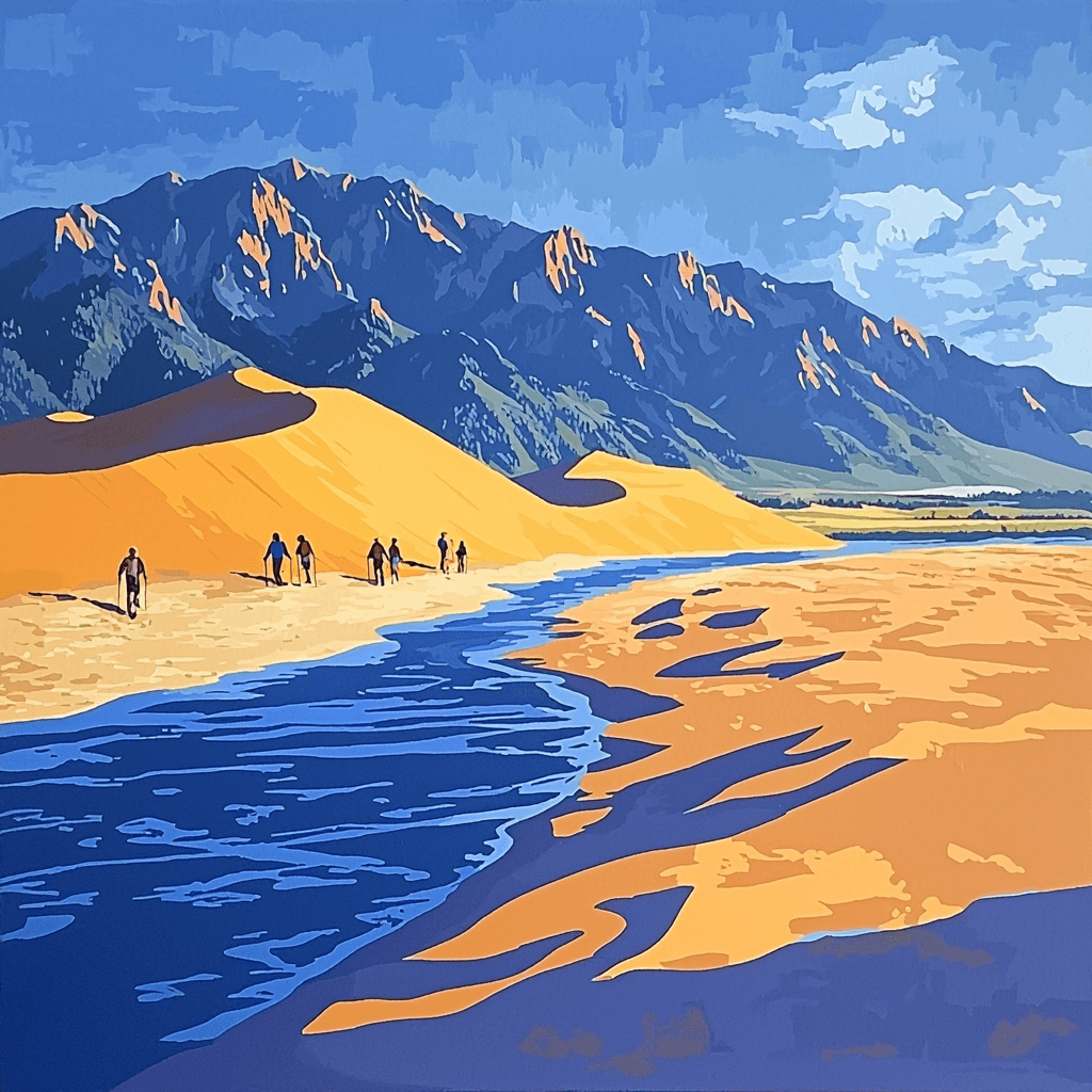 Great Sand Dunes National Park - Colorado Painting Number Kit