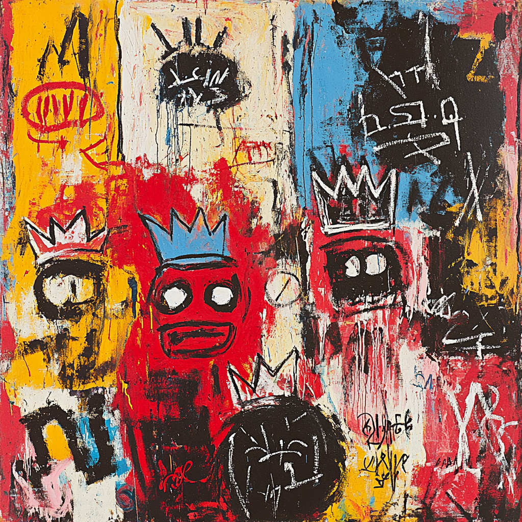 Jean Michel Basquiat Inspired Abstract Music Festival painting number kit