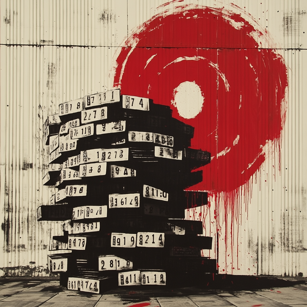 Banksy Inspired Anti Consumer Debt Paint by numbers art