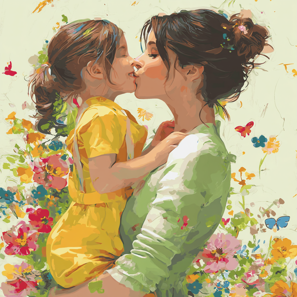 Kisses In The Garden DIY Paint By Numbers