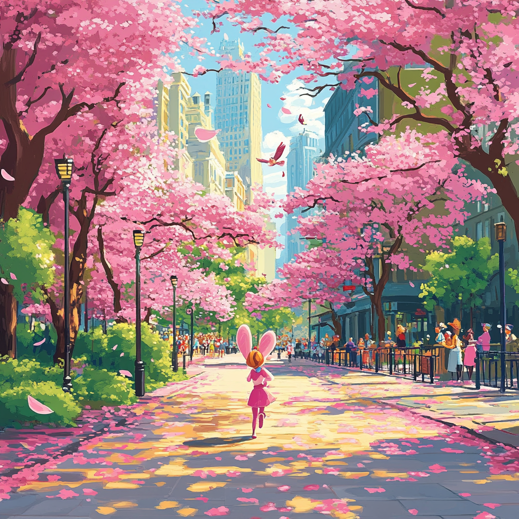 Judy Hopps City Spring Chase paint by numbers