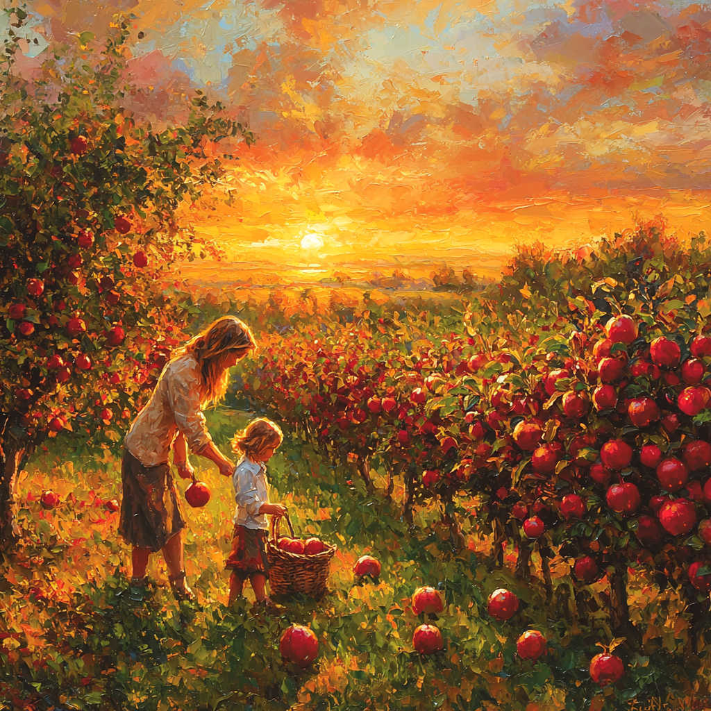 An Evening In The Orchard Paint By Number