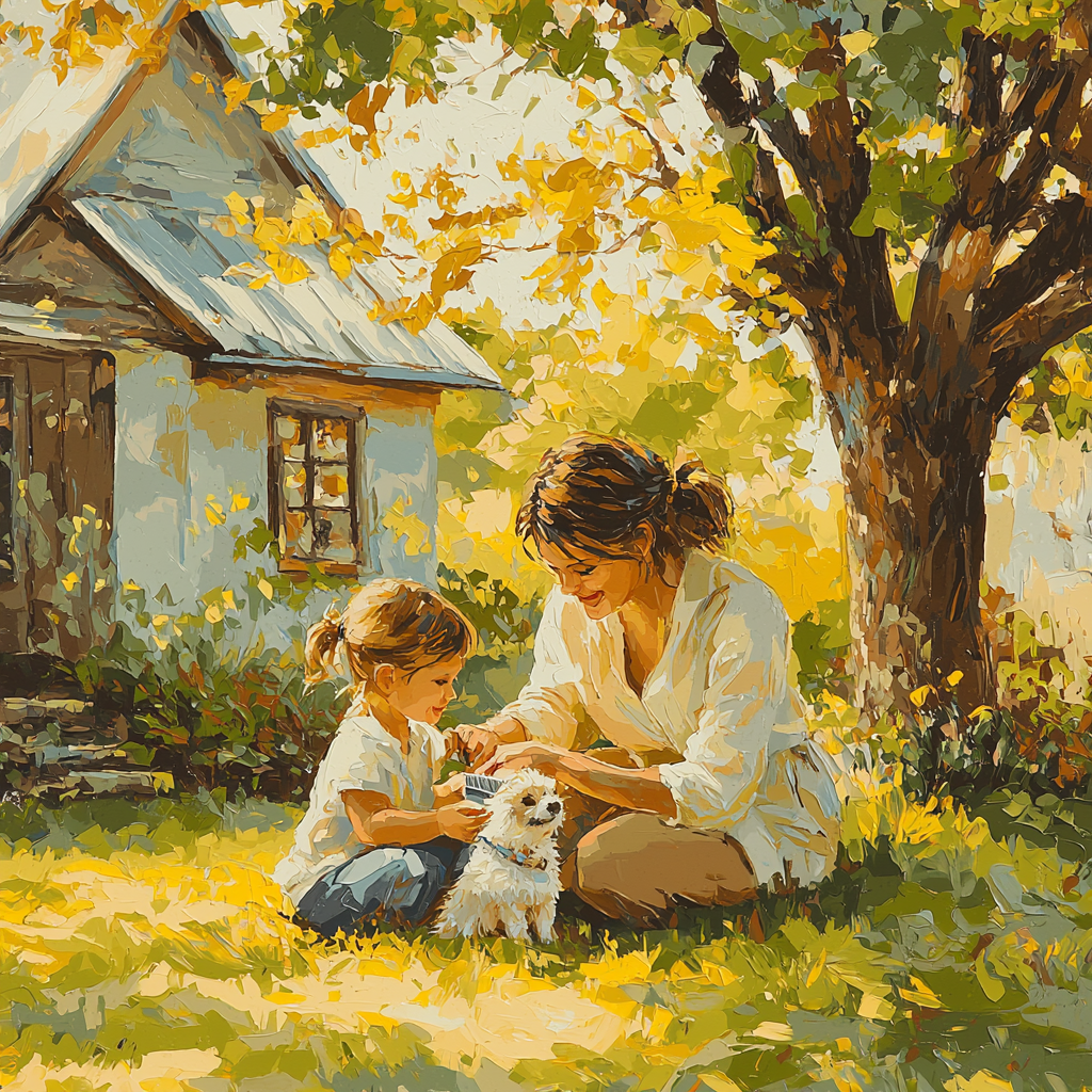 Caring Companion Paint By Numbers Art