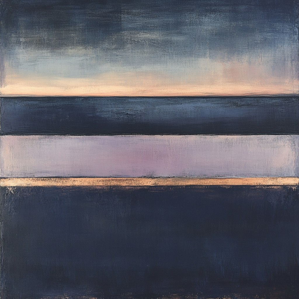 Mark Rothko Inspired Silent Dusk paint by color