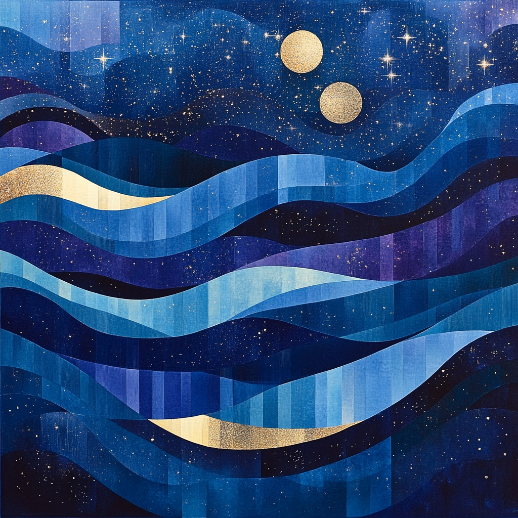 Paul Cézanne Inspired Abstract Cosmic Landscape paint by numbers