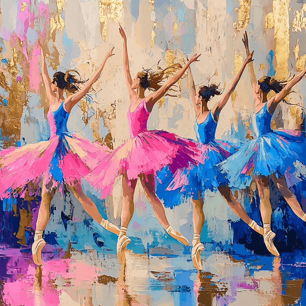 Degas Inspired Dancing Light DIY Paint By Numbers