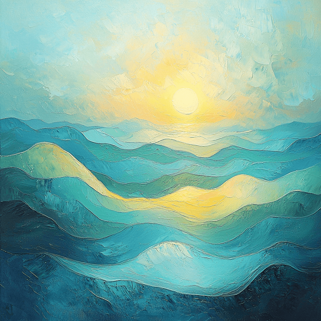 Salvador Dali Inspired Abstract Wave Of Emotions Paint By Color