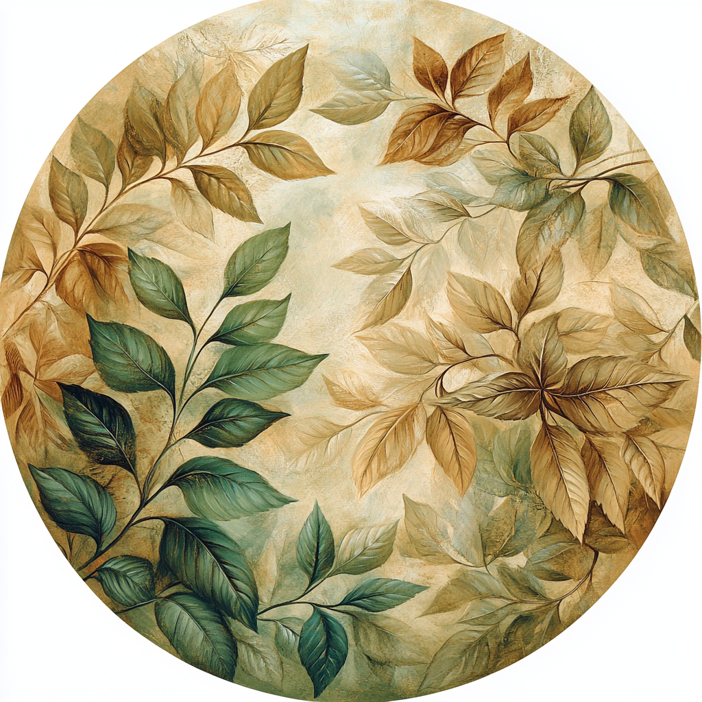 Leonardo Da Vinci Inspired Botanical Harmony Painting by numbers kit