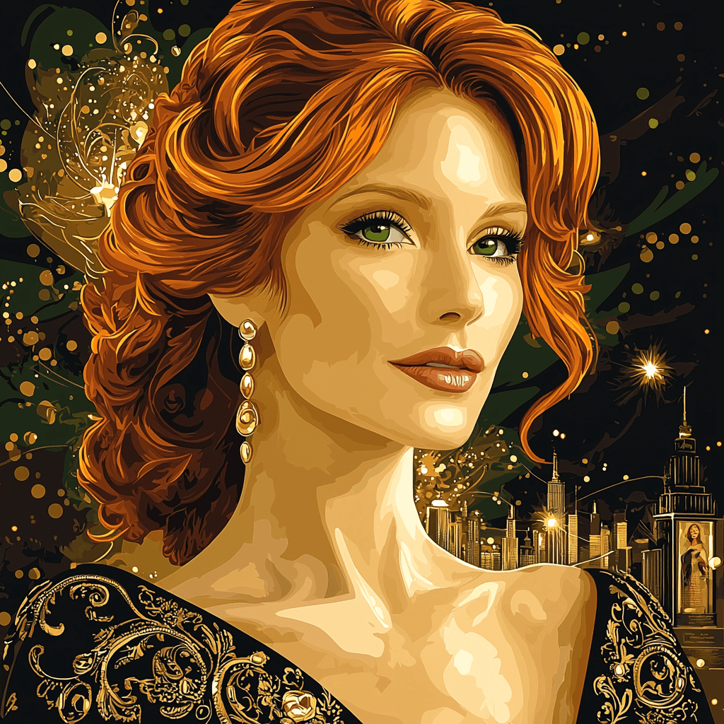 Jessica Chastain: A Strong Spirit In A World Of Shadows Paint By Number