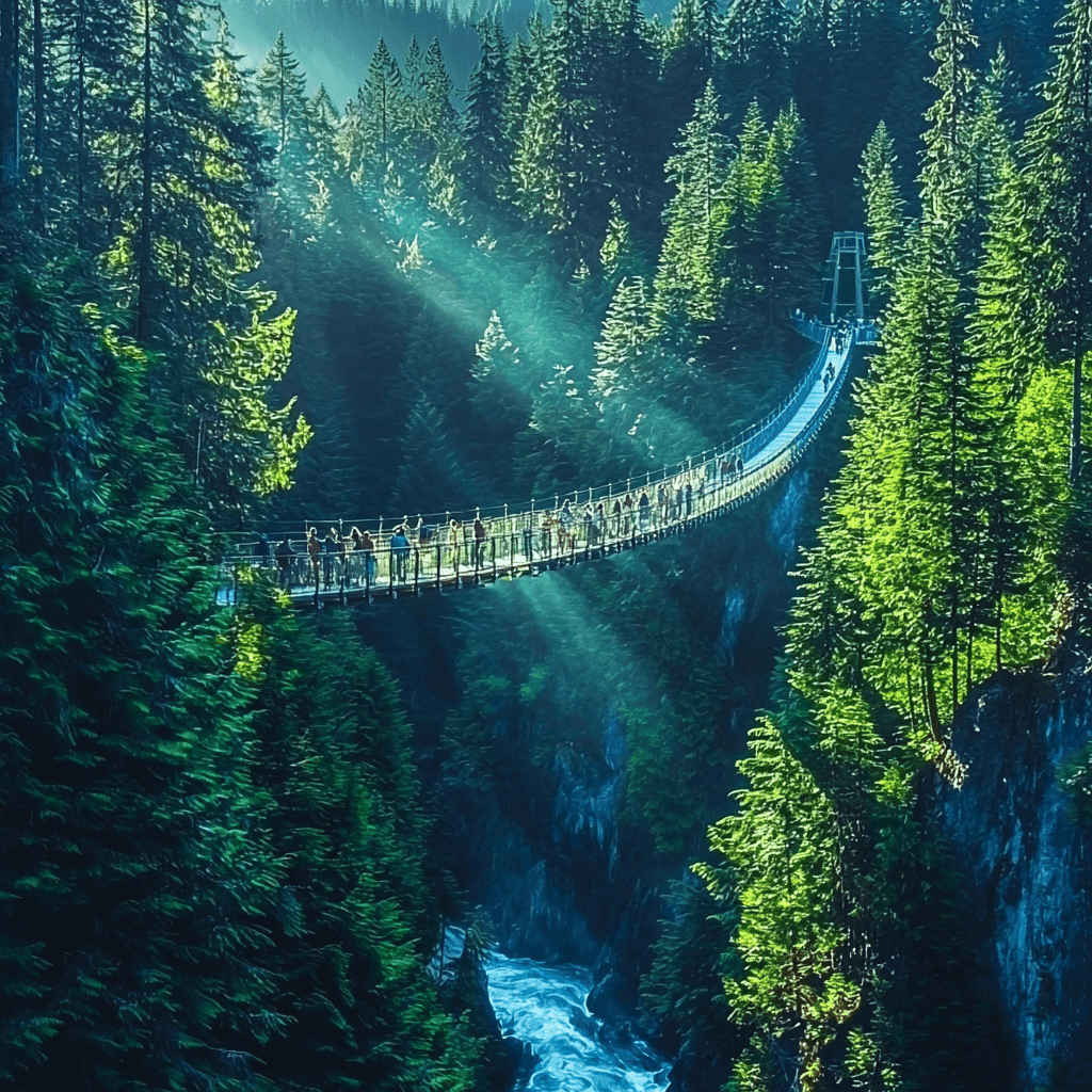 Capilano Suspension Bridge Park - Vancouver Paint By Numbers