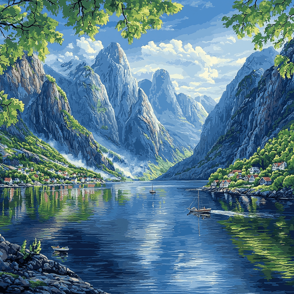 Sognefjord - Norway Number Painting