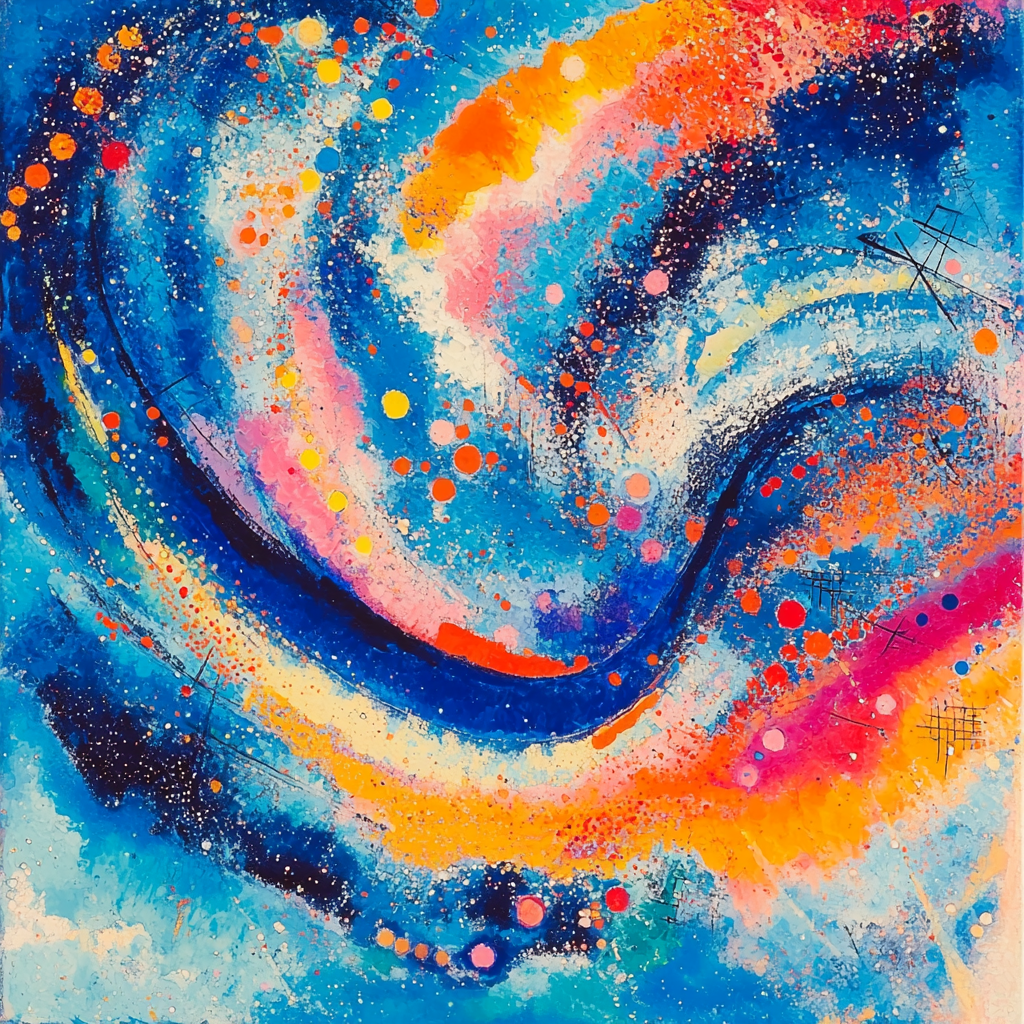 Wassily Kandinsky Inspired Galactic Abstract Exploration Paint By Numbers Kits