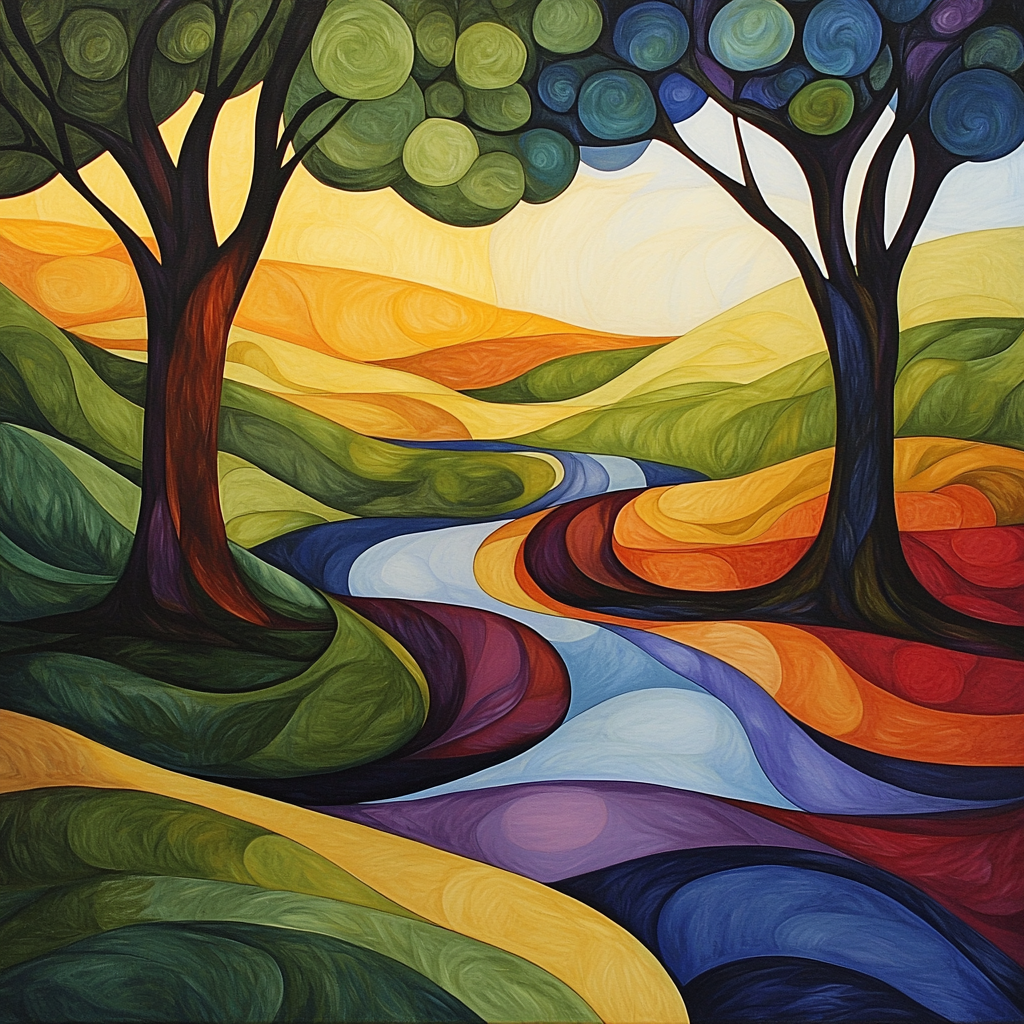 Paul Klee Inspired Curves Of Wonder DIY Paint By Numbers