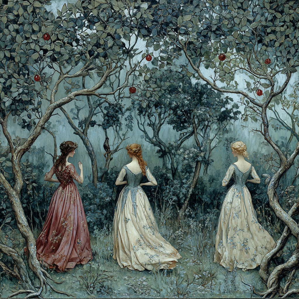 Edward Burne-Jones Inspired Mythical Forest painting number kit