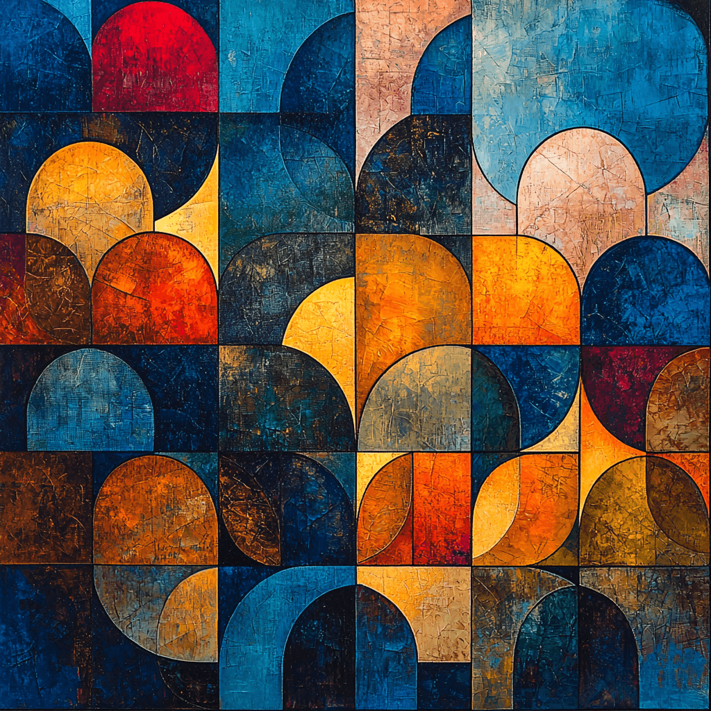 Paul Klee Inspired Echoing Colors Paint By Numbers Art