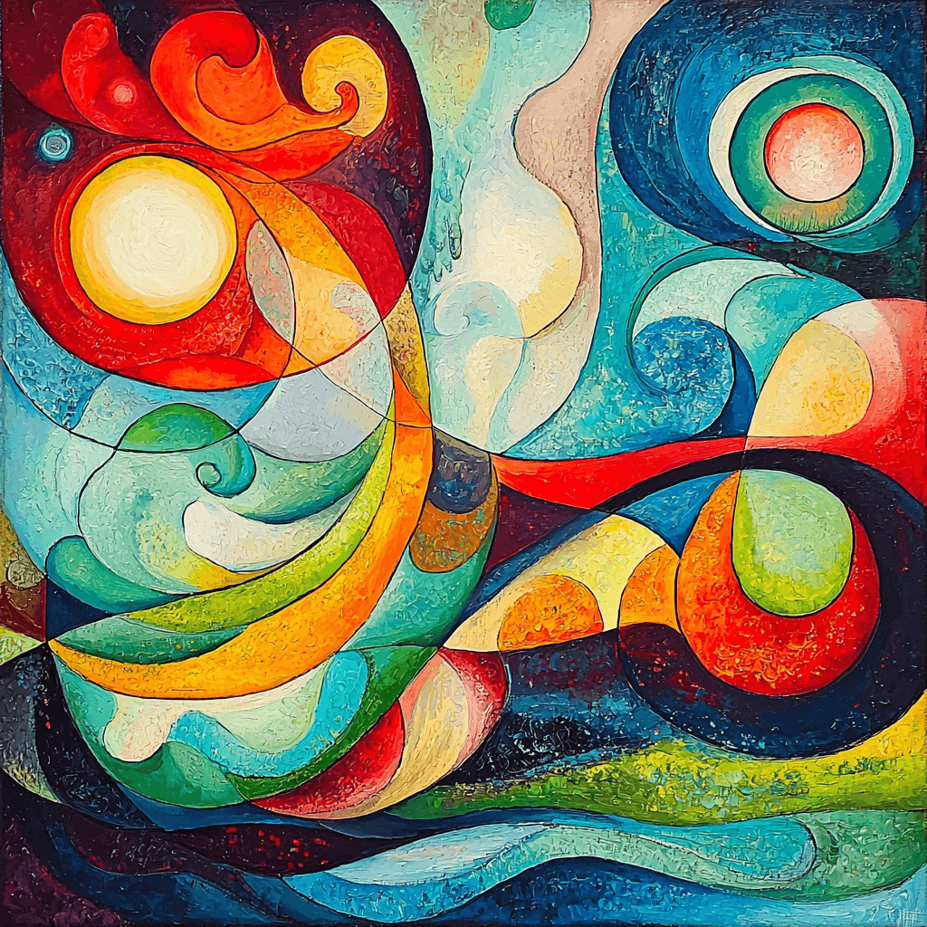 Wassily Kandinsky Inspired Harmony Of Elements Paint By Number