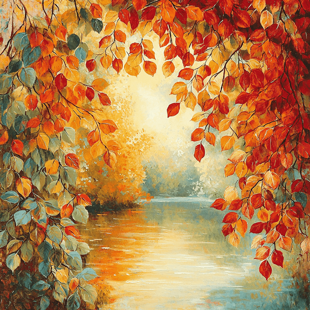 Pierre-Auguste Renoir Inspired Vibrant Autumn Foliage Paint By Numbers Kits