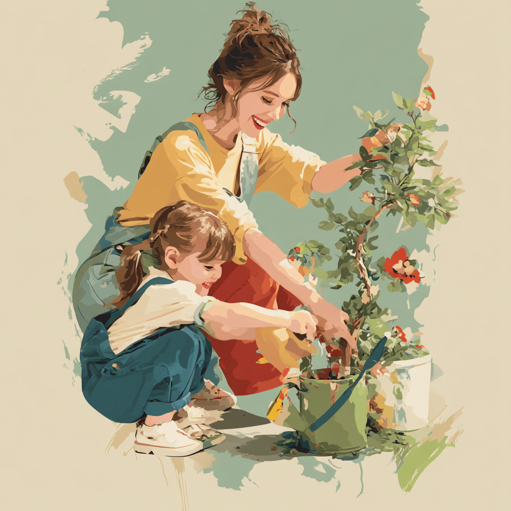 Mom's Flower Power Paint By Color