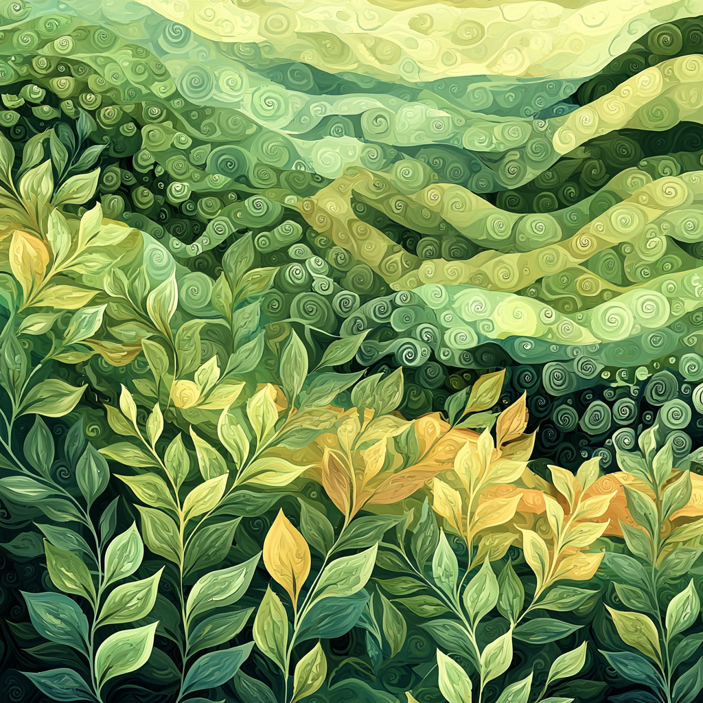 Paul Cézanne Inspired Nature's Fractal Harmony Painting Number Kit