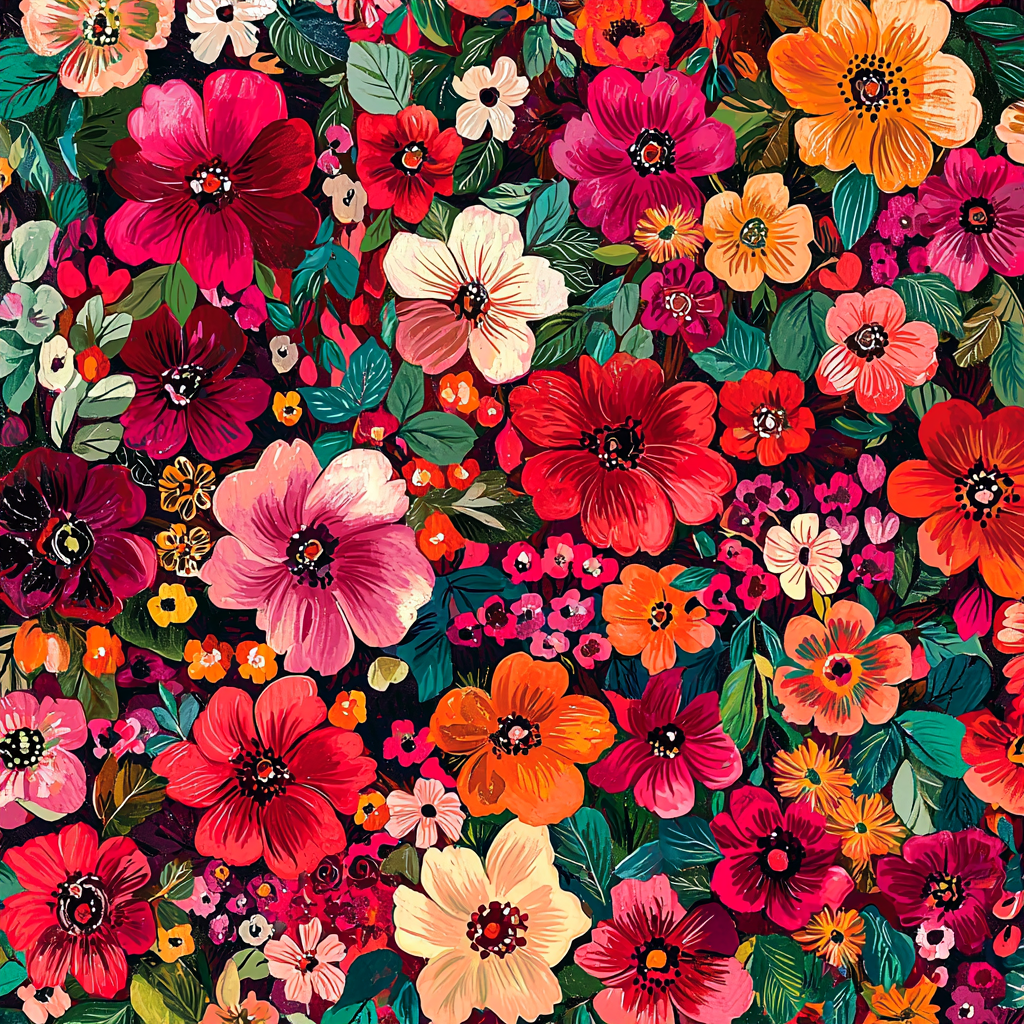 Frida Kahlo Inspired Floral Echoes Paint By Numbers Kits