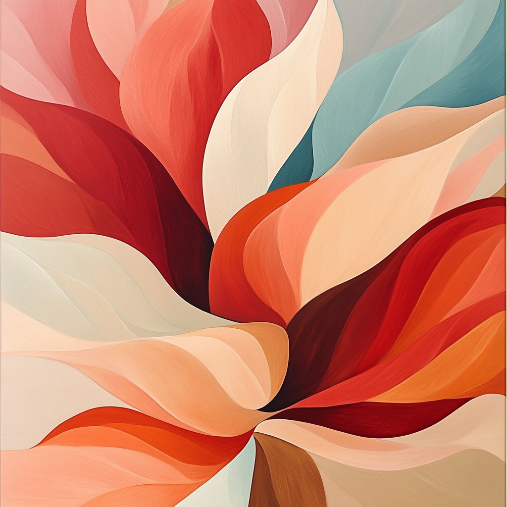 Georgia OKeeffe Inspired Desert Blossoms paint by number