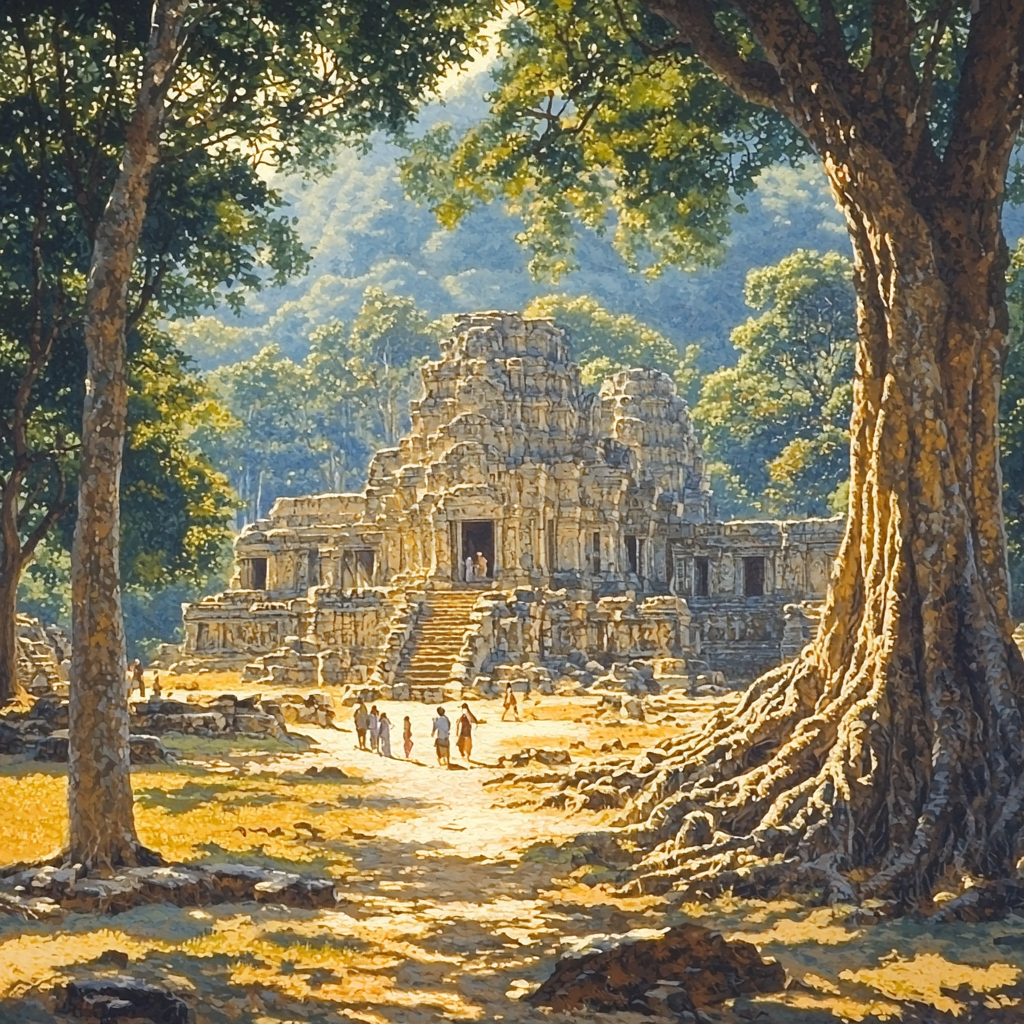 Ta Prohm Temple Paint By Color