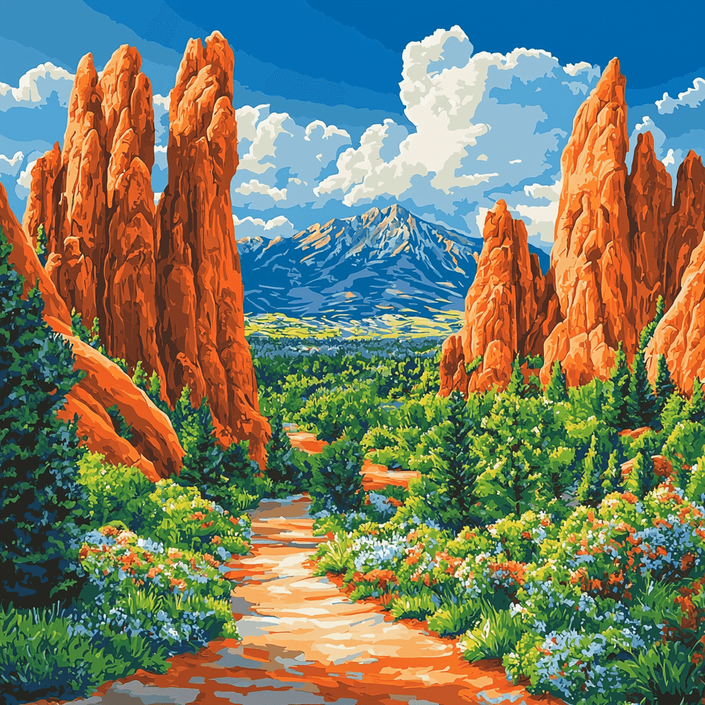 Garden Of The Gods - Colorado Springs Painting Number Kit
