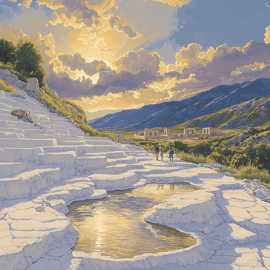 Pamukkale Thermal Pools - Denizli Paint By Number