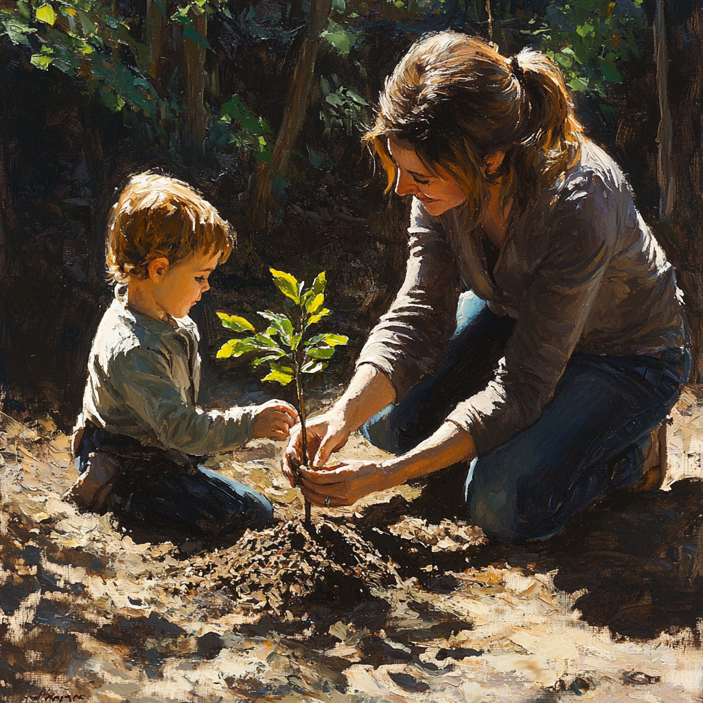 Tender Roots Of Love Painting Number Kit