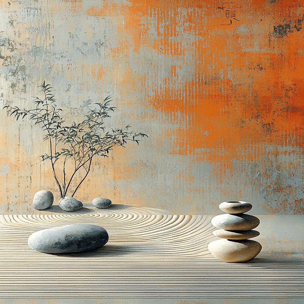 Zhao Mengfu Inspired Zen Garden Dreams Numbered Painting Kits