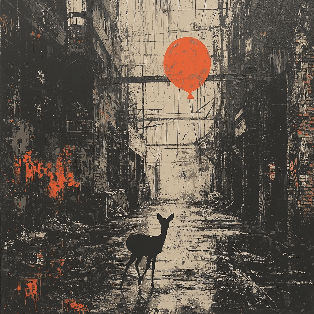 Banksy Inspired Banksy's Urban Wildlife Encounter Paint By Numbers