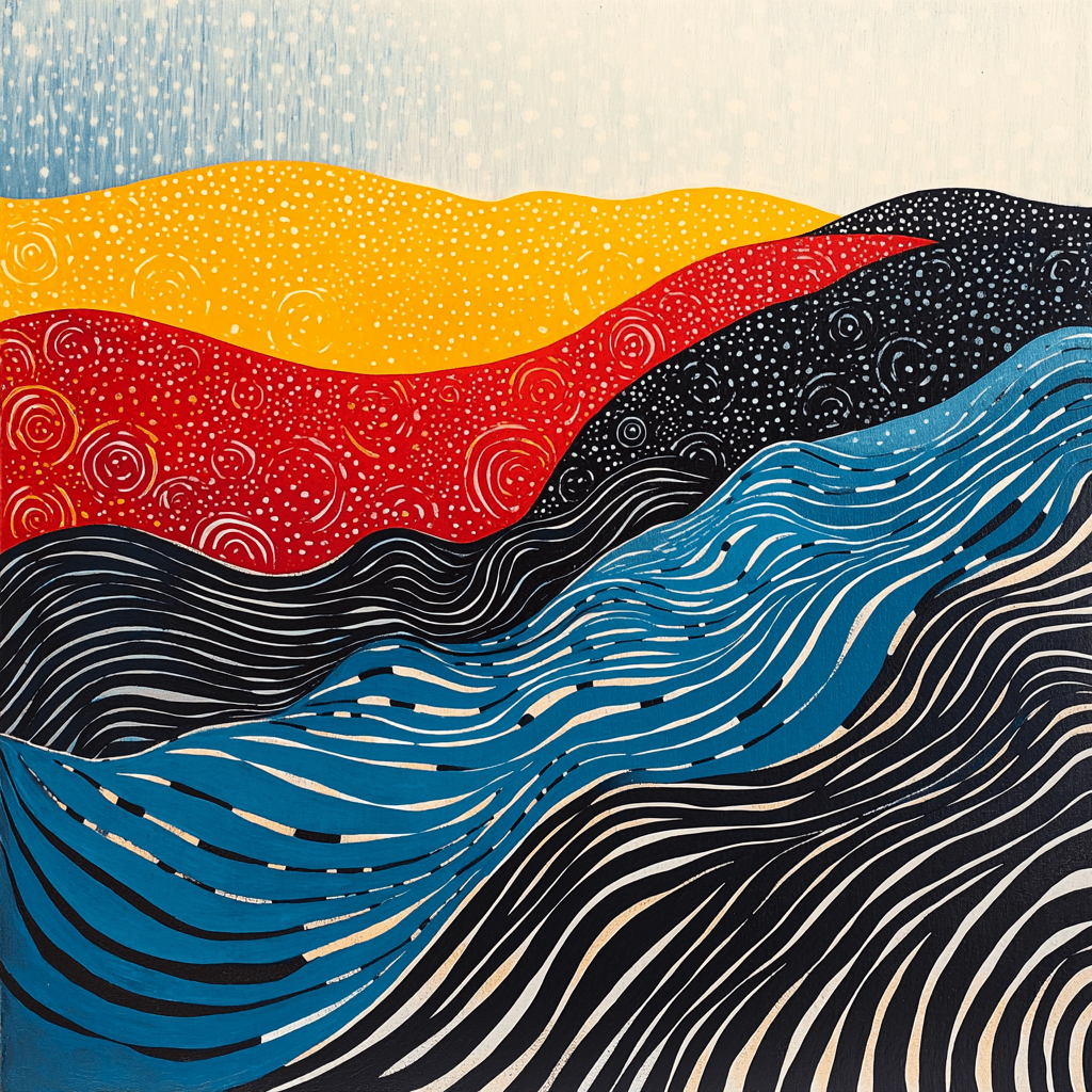 Yayoi Kusama Inspired Hypnotic Horizons Painting By Numbers Kit