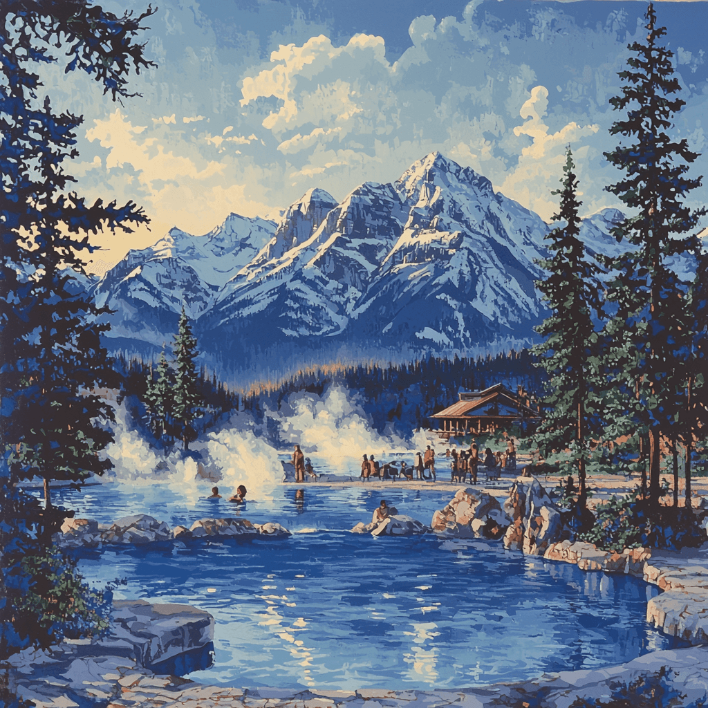 Banff Hot Springs Paint By Numbers