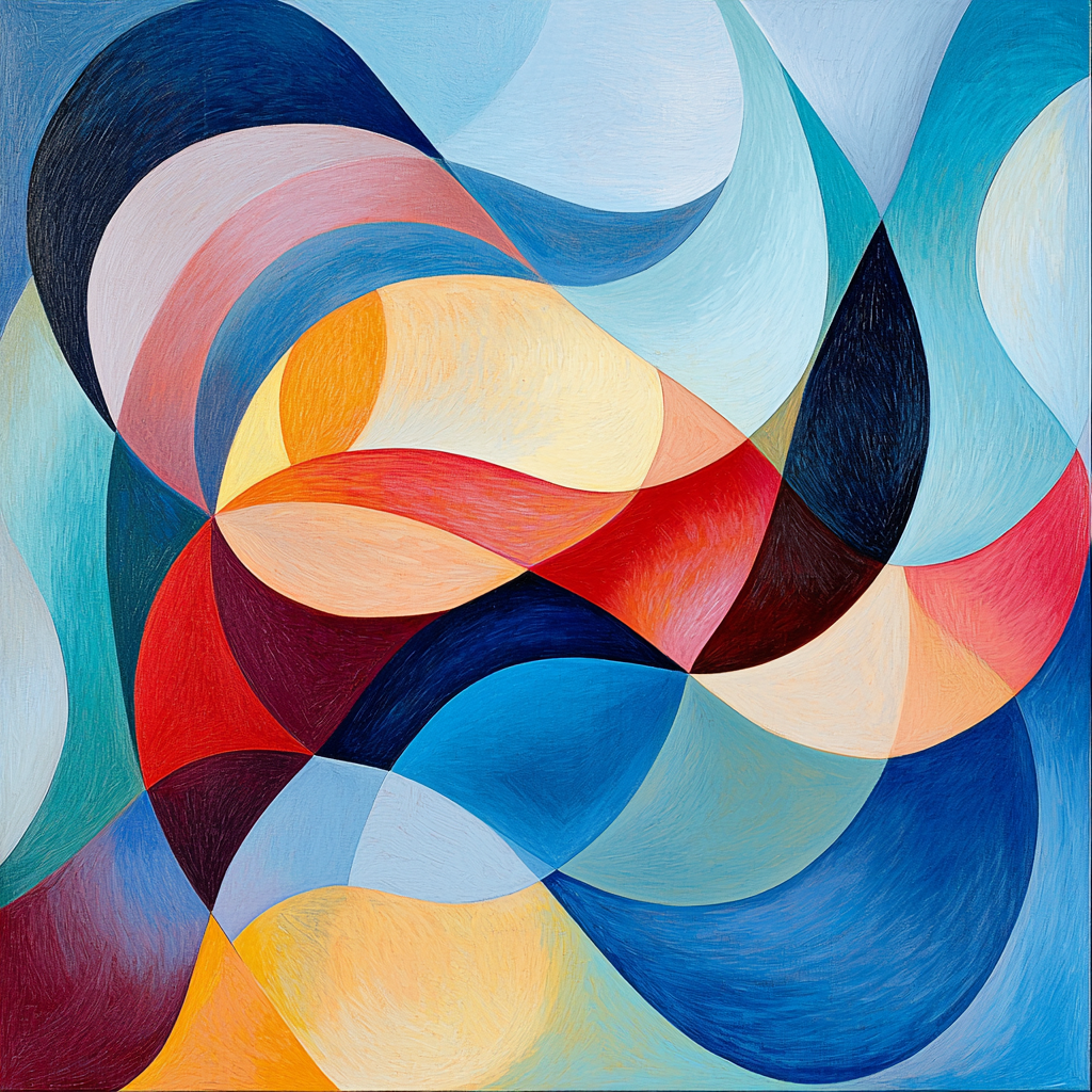 Paul Klee Inspired Cascading Thoughts Paint By Numbers Art