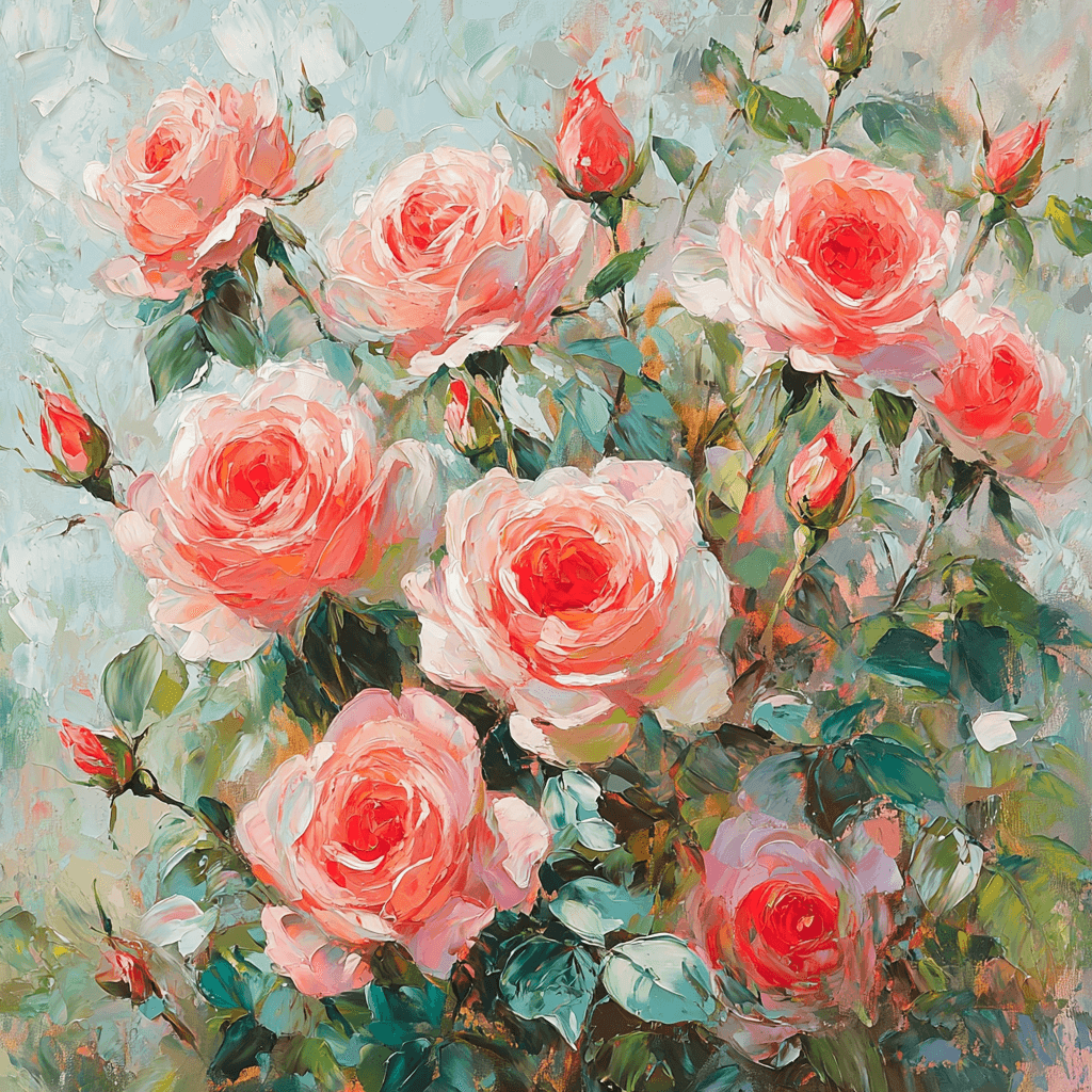 Pierre-Auguste Renoir Inspired Timeless Roses Paint By Numbers