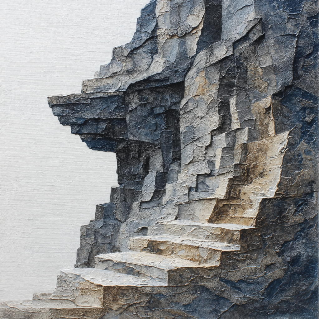 Caravaggio Inspired Mountain Edge Paint by numbers art