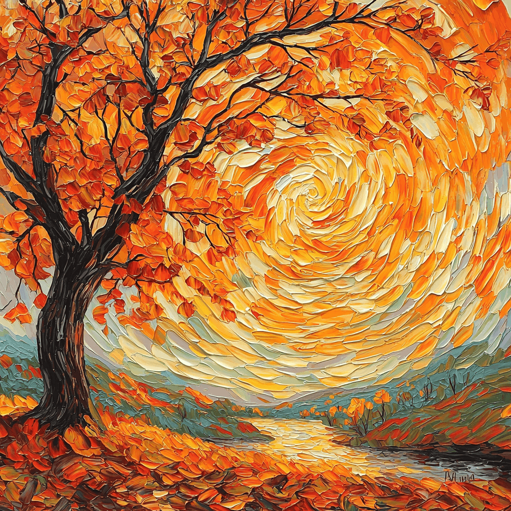 Vincent Van Gogh Inspired Autumn Hues Paint By Numbers