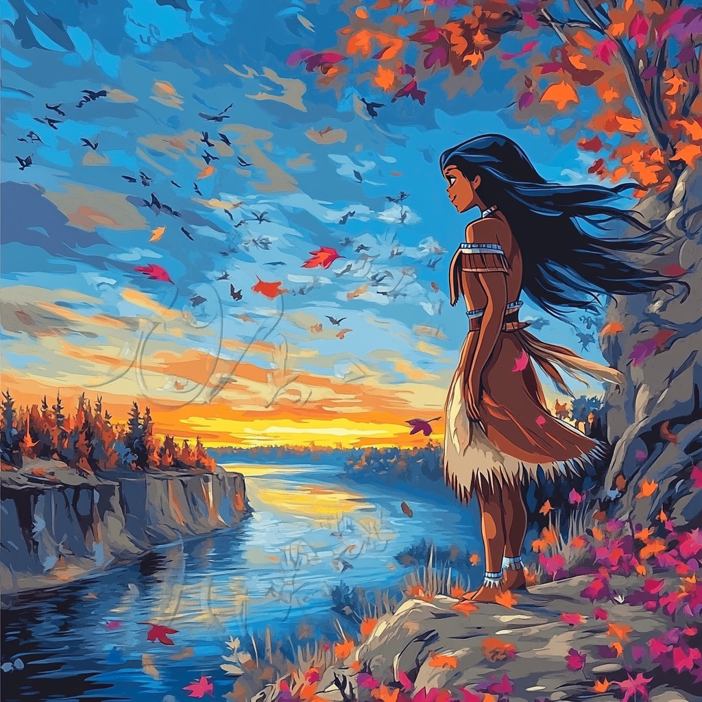 Pocahontas River Journey Paint by numbers kits