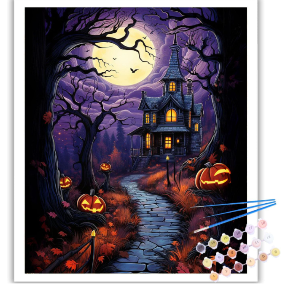 Arttoplus Halloween Skull Paint by Numbers Kit