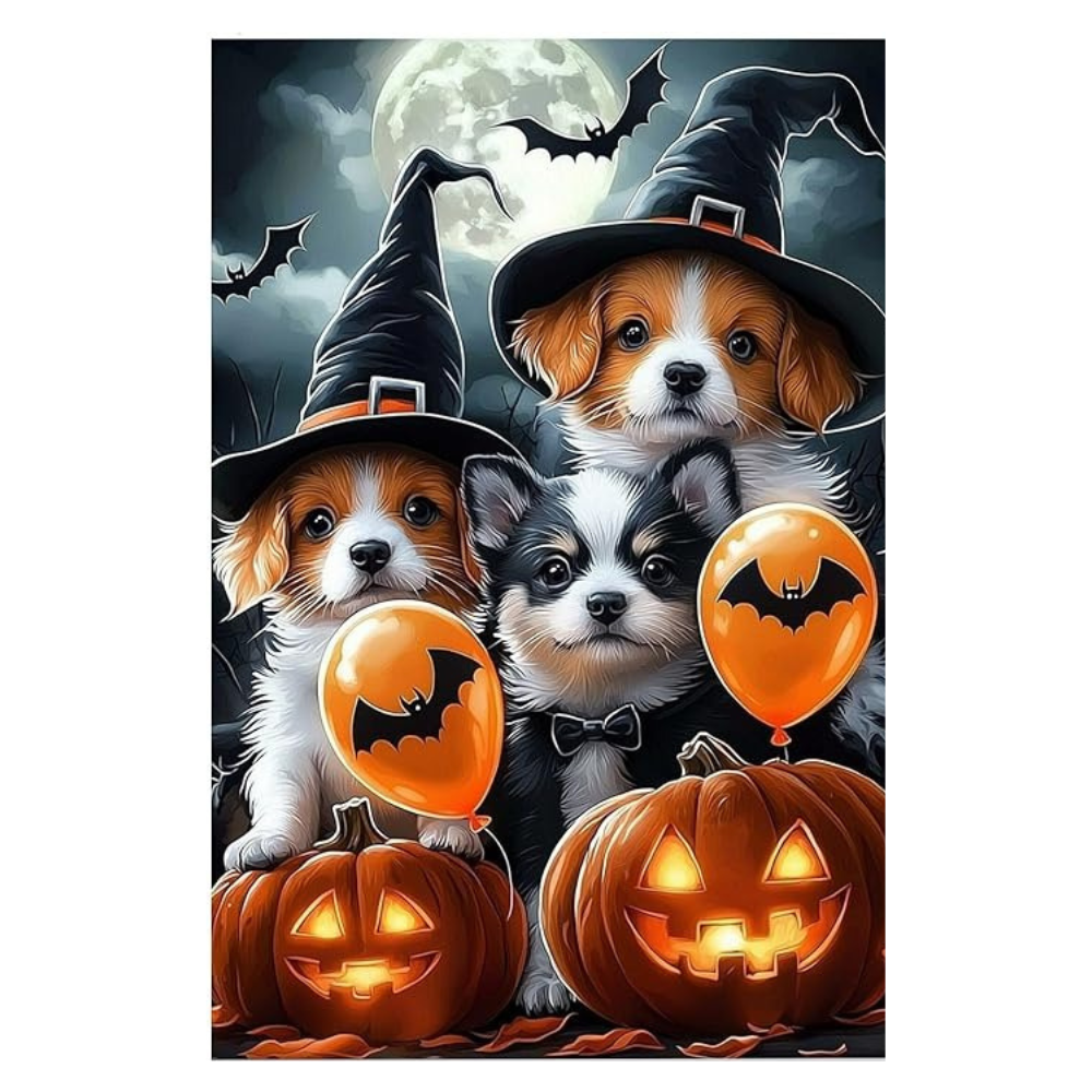 Halloween Castle Acrylic Paint By Numbers