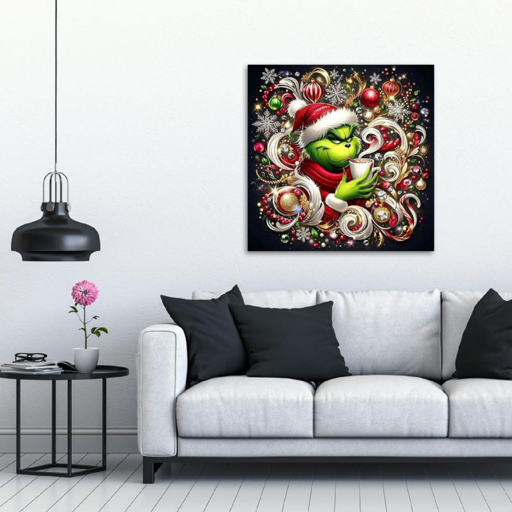 Winter Christmas Paint by Numbers DIY Canvas Kit